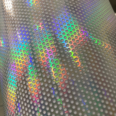 SOL Perforated One Way Vision Window Film PVC Transparent Holographic Film