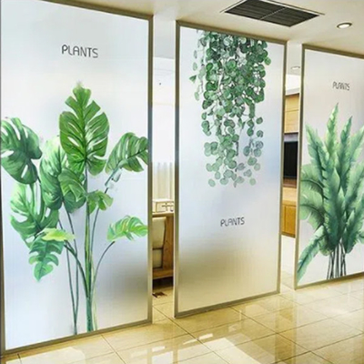 Bubble Free PVC Vinyl Window Graphics Privacy Waterproof Frosted Window Film